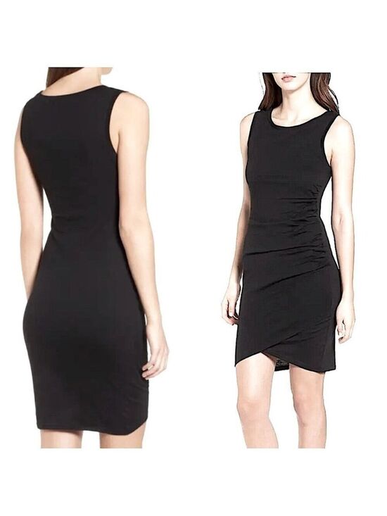 Leith Dresses & Skirts - LEITH {Nordstrom} Side-Ruched Jersey Sleeveless Dress